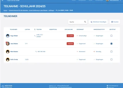 Schwimmschulen - Screenshot 1