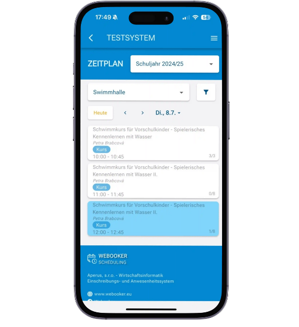 WEBOOKER Mobile-App